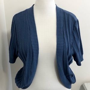 Croft & Barrow Blue Shrug Sweater XL
